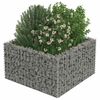 vidaXL Gabion plantenbak verhoogd 90x90x50 cm gegalvaniseerd staal