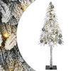 vidaXL Kerstboom met 150 LED met standaard Wit 150 cm PE en staal
