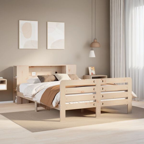 vidaXL Bedframe zonder matras massief grenenhout 140x200 cm