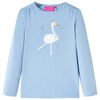 vidaXL Kindershirt met lange mouwen 104 lichtblauw