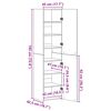 vidaXL Hoge kast 2 pcs Oudhout 45 x 42,5 x 185 cm