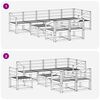 vidaXL Buiten bankenset 9 pcs Naturel Massief Acaciahout