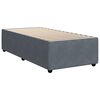 vidaXL Boxspring met matras fluweel donkergrijs 80x200 cm