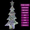 vidaXL Kerstboom met 160 LED Multikleur 150 cm Acryl