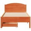 vidaXL Bedframe zonder matras massief grenenhout wasbruin 90x190 cm