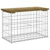 vidaXL Tuinbank schanskorfontwerp 63x31,5x42 cm ge&iuml;mpregneerd hout