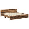 vidaXL Bedframe met hoofdeinde Oud Hout 200 x 200 cm Bewerkt hout