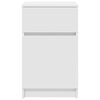 vidaXL Nachtkastjes 2 st 39x35x65 cm bewerkt hout wit