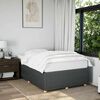 vidaXL Bedframe zonder matras 120x200 cm stof donkergrijs
