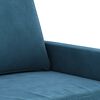 vidaXL Driezitsbank 180 cm fluweel blauw