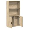 vidaXL Boekenkast 60x24x120 cm bewerkt hout sonoma eikenkleurig
