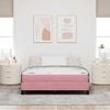 vidaXL Boxspringbed met matras Roze 160 x 220 cm Stof