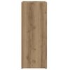vidaXL Paraplu Standaard Artisan Eiken 25 x 24,5 x 64 cm Bewerkt hout