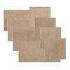 WallArt 32 st Tegel Borret leer zandbeige