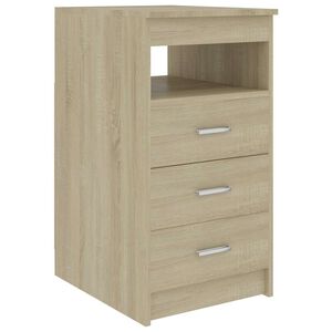 vidaXL Ladekast 40x50x76 cm bewerkt hout sonoma eikenkleurig