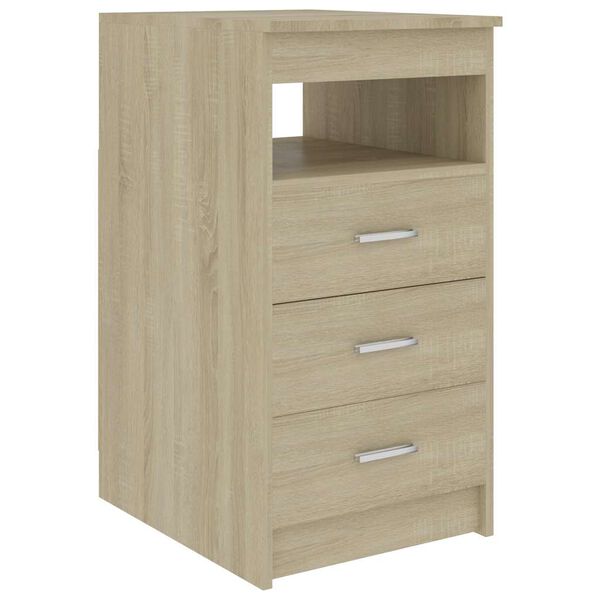 vidaXL Ladekast 40x50x76 cm bewerkt hout sonoma eikenkleurig