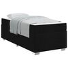 vidaXL Bedframe met matras Zwart 90 x 190 cm Stof