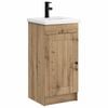 vidaXL Badkamermeubel met Wasbak Artisanaal eiken 42 x 40 x 84,5 cm