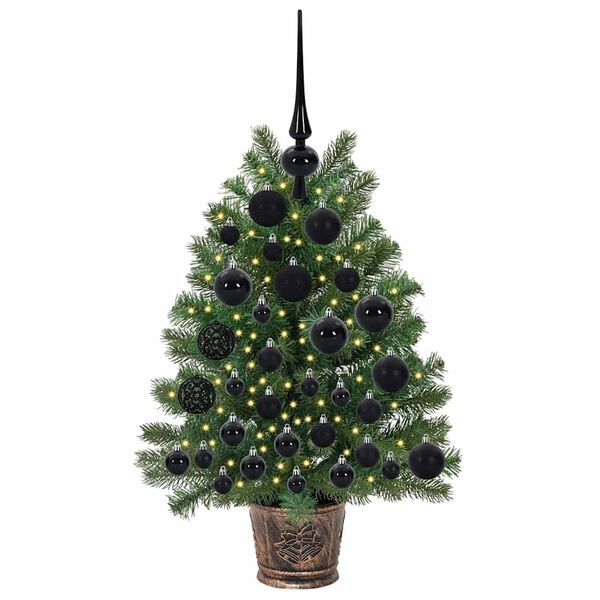 vidaXL Kunstkerstboom met 150 LED met standaard Groen 75 cm PE en PVC