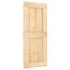 vidaXL Schuifdeur NARVIK Naturel en Zwart 85 x 210 cm (152,5 cm)