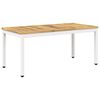 vidaXL Salontafel Wit 50 x 100,5 x 45 cm Massief Acaciahout