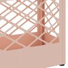 vidaXL Paraplu Standaard met opslag Roze 28 x 12 x 41 cm Staal
