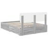 vidaXL Bedframe met hoofdeinde Grijs Sonoma 160 x 200 cm Bewerkt hout