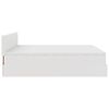 vidaXL Ottoman bed met matrassen en LED's 180x200cm kunstleer wit