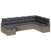 vidaXL Bankstel 5 st poly rattan