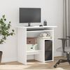 vidaXL Bureau 80x45x74 cm bewerkt hout wit