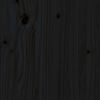 vidaXL Slaapbank uitschuifbaar massief grenenhout zwart 2x(90x200) cm
