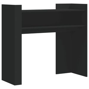 vidaXL Wandtafel 100x35x90 cm bewerkt hout zwart