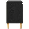 vidaXL Nachtkastje Zwart Eiken 40 x 30 x 50 cm Bewerkt hout