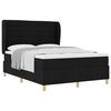 vidaXL Boxspringbed met Matras Donkergrijs 90x190 cm Zwart Stof