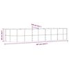 vidaXL Plantenbak 367x140x68 cm gegalvaniseerd staal groen
