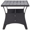 vidaXL Tuintafel 120x70x66 cm poly rattan zwart