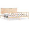 vidaXL Bedframe zonder matras massief grenenhout 200x200 cm