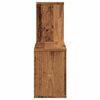 vidaXL Wandschap 100x18x53 cm bewerkt hout oud houtkleurig