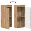 vidaXL Badkamer wandkast TULUM Artisan Eiken 37 x 24,5 x 86 cm