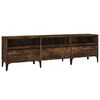vidaXL Tv-meubel 150x30x44,5 cm bewerkt hout gerookt eikenkleurig