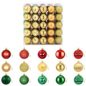 vidaXL Kerstballen set 75 st Rood, goud en groen 6 cm Polystyreen