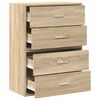 vidaXL Kasten met 2 lades 2 st 60x31x40 cm bewerkt hout sonoma eiken
