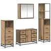 vidaXL Badkamermeubelset 4 st Artisan Eiken 80 x 33 x 60 cm