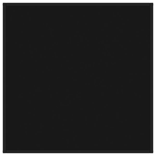 vidaXL Salontafel met zwart glas 90x90x50 cm zwart