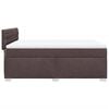 vidaXL Boxspring met matras stof donkerbruin 160x200 cm