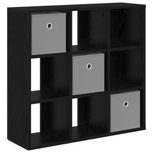 vidaXL Dressoir Zwart Eiken 73,5 x 24 x 69,5 cm