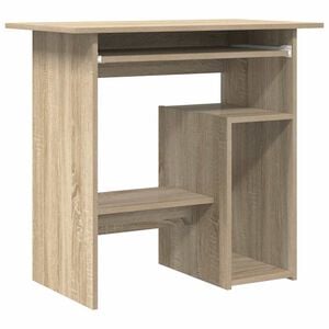 vidaXL Bureau 80x45x74 cm bewerkt hout sonoma eikenkleurig