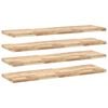 vidaXL Wandschappen 4 st zwevend 160x40x4 cm onbehandeld acaciahout