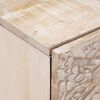 vidaXL Nachtkastje 2 pcs Wit 40 x 33,5 x 46 cm Massief Mango Hout