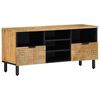 vidaXL Tv-meubel 100x33x46 cm massief mangohout bruin